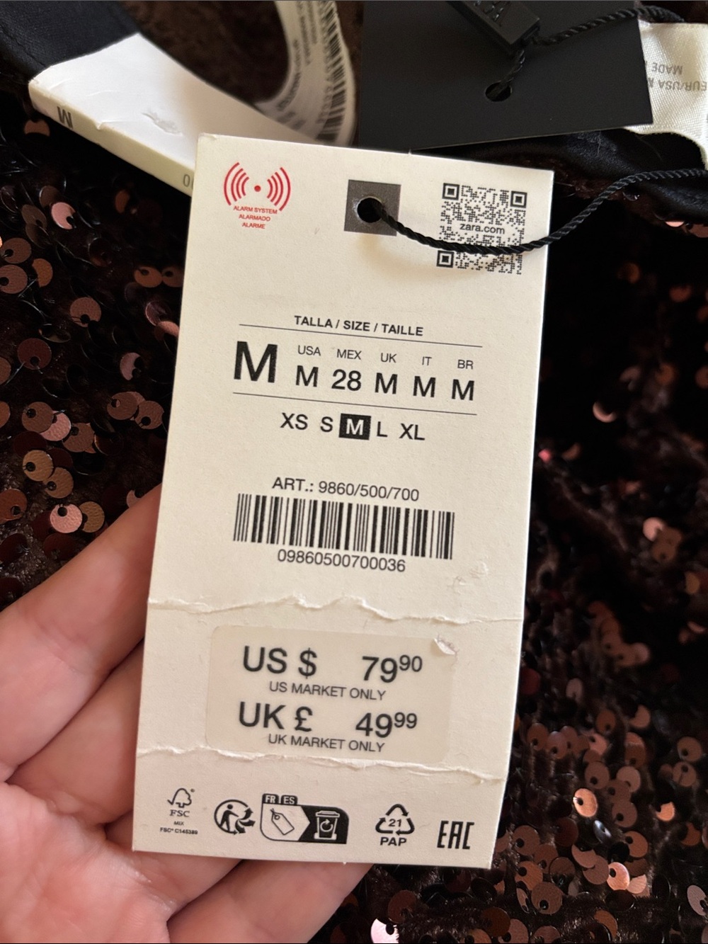 Zara sequin flare pants - Picture 7 of 7